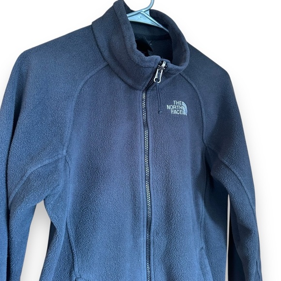 The North Face Women’s Long Sleeve Fleece Jacket Zip Front Size Medium Black - Picture 3 of 7